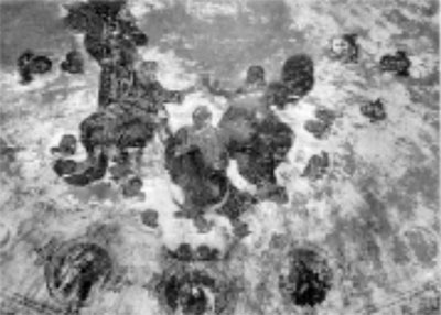 Роспись свода апсиды (фото 1975 г.)
